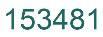 Número 153481 imagen verde