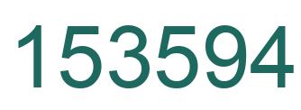 Número 153594 imagen verde