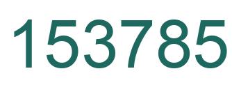 Number 153785 green image