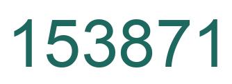 Number 153871 green image