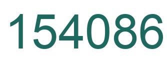 Number 154086 green image