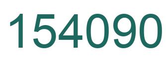 Number 154090 green image