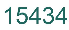 Number 15434 green image