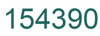 Number 154390 green image
