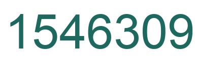 Number 1546309 green image