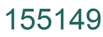 Number 155149 green image
