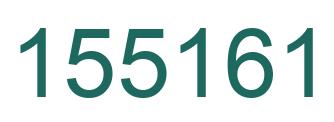 Number 155161 green image