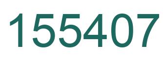 Number 155407 green image