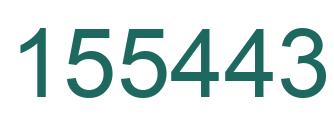 Number 155443 green image