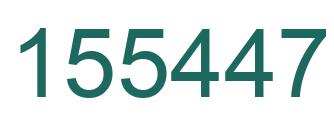 Number 155447 green image