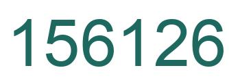 Number 156126 green image