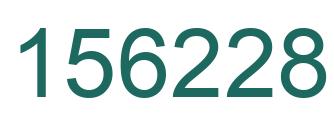 Number 156228 green image