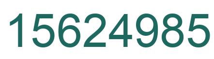Number 15624985 green image