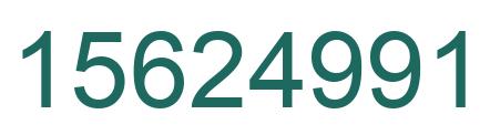 Number 15624991 green image