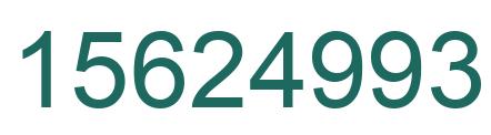 Number 15624993 green image