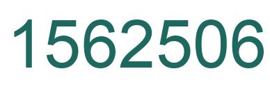 Number 1562506 green image