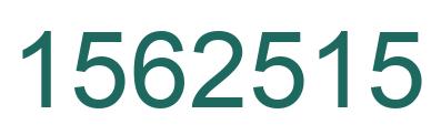 Number 1562515 green image