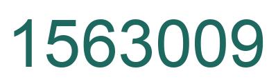 Number 1563009 green image