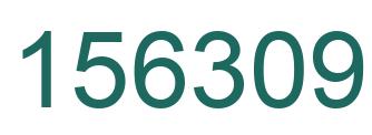 Number 156309 green image