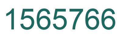 Number 1565766 green image