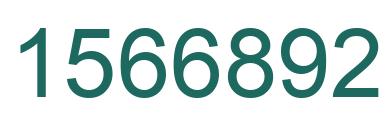 Number 1566892 green image