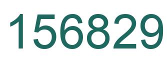 Number 156829 green image