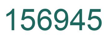 Number 156945 green image