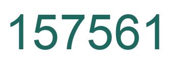 Número 157561 imagen verde