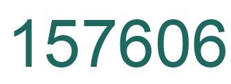Number 157606 green image