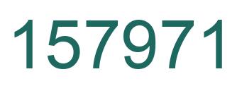 Number 157971 green image