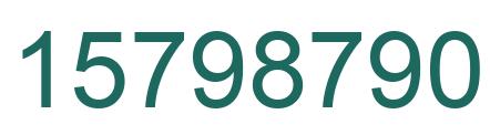 Número 15798790 imagen verde