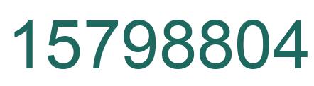 Número 15798804 imagen verde