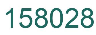 Number 158028 green image