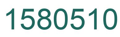 Número 1580510 imagen verde