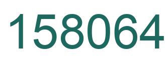 Número 158064 imagen verde