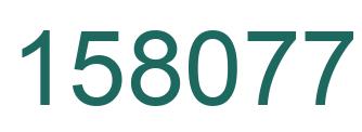 Number 158077 green image