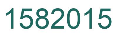 Number 1582015 green image