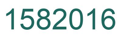 Number 1582016 green image