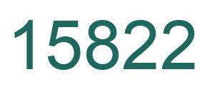 Number 15822 green image