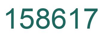 Number 158617 green image