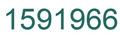 Number 1591966 green image