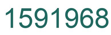 Number 1591968 green image