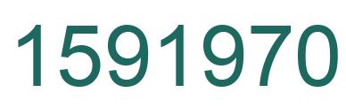 Number 1591970 green image