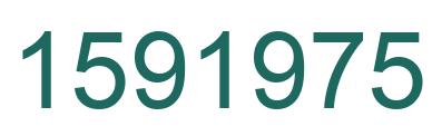 Number 1591975 green image