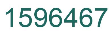 Number 1596467 green image
