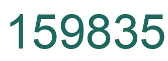 Number 159835 green image