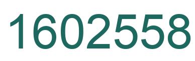 Number 1602558 green image