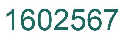 Number 1602567 green image
