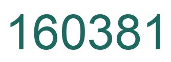 Number 160381 green image