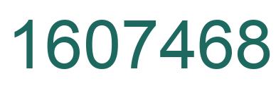 Número 1607468 imagen verde